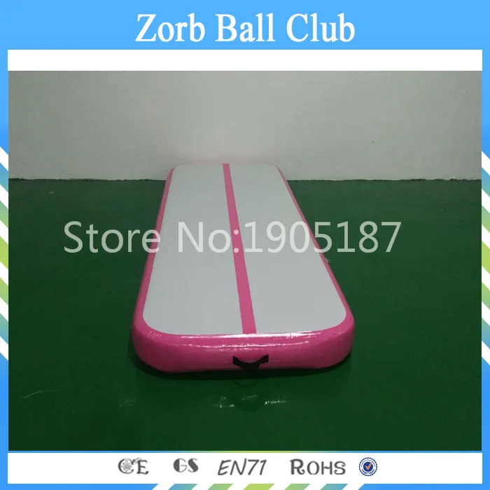 5x1x0,1 м спортивное оборудование надувной воздушный трек воздушный пол для тренажерного зала с насосом - Цвет: Розовый