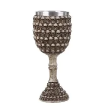 HalloweenRetro Скелет Череп из нержавеющей стали хайбол СТЕКЛО Пивной Кубок Смола Verre PokalWine стоящая чашка виски бар полоскание