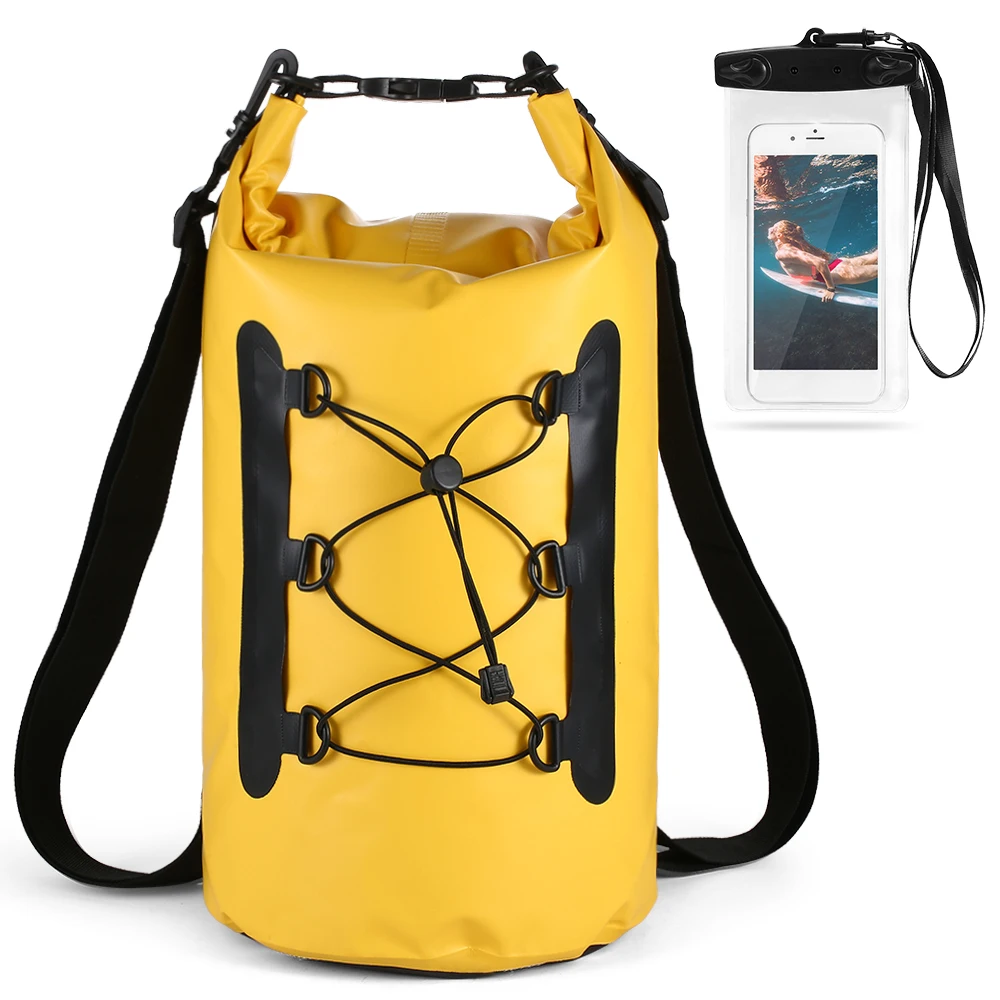 15L Водонепроницаемый сухой мешок Высокое качество Водонепроницаемый сухость чехол-сумка для занятий спортом на открытом воздухе плаванье рафтинг каякинга сумка для рейсов с телефона