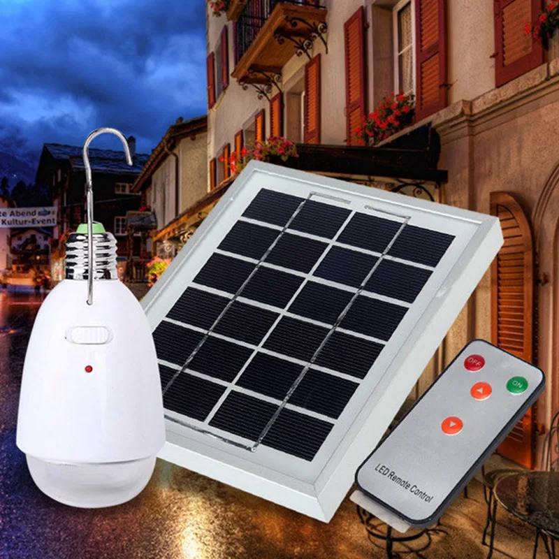 

40LM Remote Contorl 4 in 1 Solar Power 12 LED Solar Light White Lamp Bulb Garden Light Balcony Outdoor Emergency Light