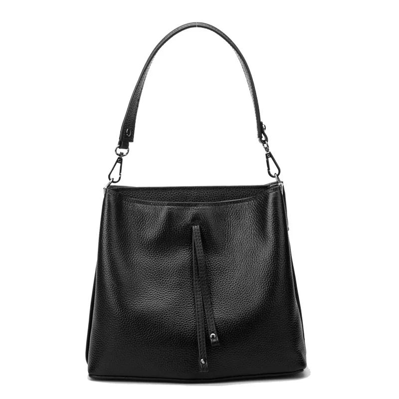 

New Single Shoulder Handbag Head Layer Cowskin True Leather Women's Bag