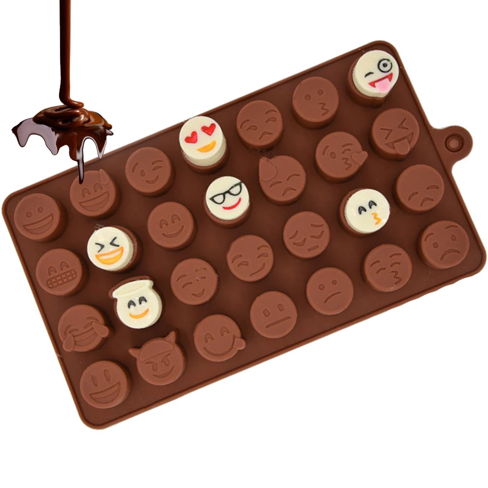 Emoji Chocolate Mold Silicone Mold For Cake Cookies Mold Baking