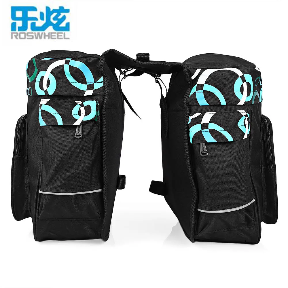 

Roswheel 30L 600D Bicycle Bag Cycling Rear Seat Pack Double Side Carrying Pouch Luggage Back Seat Pannier Cycling Saddle Bags