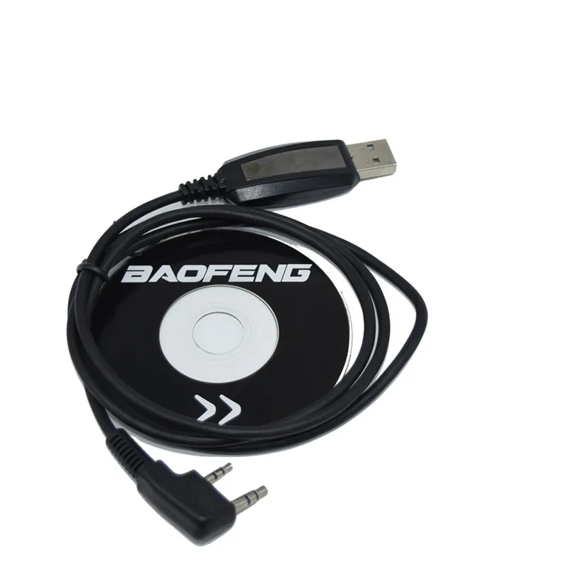 Baofeng USB Кабель для программирования, драйвер CD для UV-5R, UV-5RE, Pofung, 888 S, UV-82, UV-B5, двухстороннее радио, портативная рация, Лидер продаж
