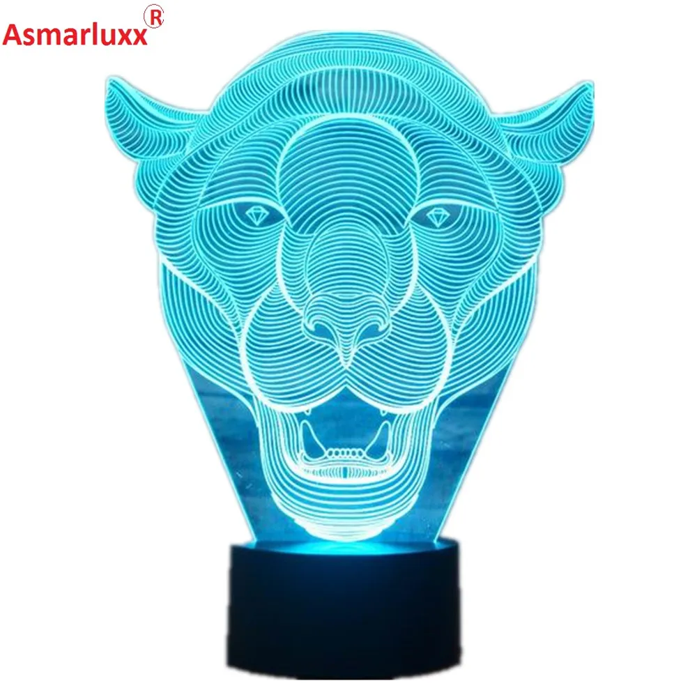 Lion Face 3D LED Light 4_