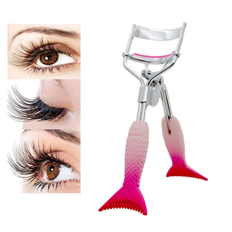 

Fish Tail Design Eyelash Curler Eye lashes Curling Clip Eyelash Cosmetic Makeup Tools Accessories For Women