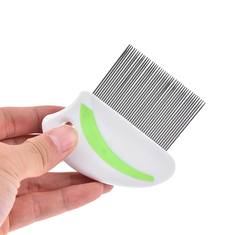 

1 Piece Stainless Steel Pet Dog Hair Brush Cat Kitten Puppy Rabbit Anti Flea Pets Grooming Comb Shedding Fur Brush