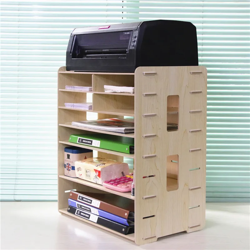Diy Desktop Office Wooden Multi Y Assemble Stacking A4 File