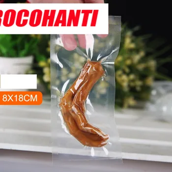 

100PCS Transparent Poly Vacuum Plastic Bags Laminated Poly-Nylon Vacuum Pouch All Size