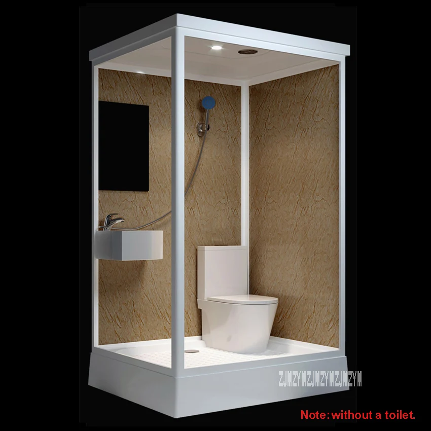Бытовая кабина для душевой ванной комнаты Душ из закаленного стекла домашняя интегрированная ванная душевая/душевая кабина 220 В(1,2*1 м