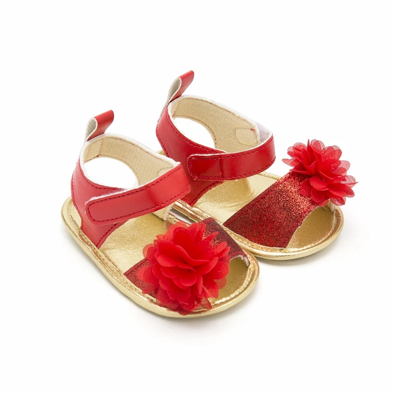 red sandals baby girl