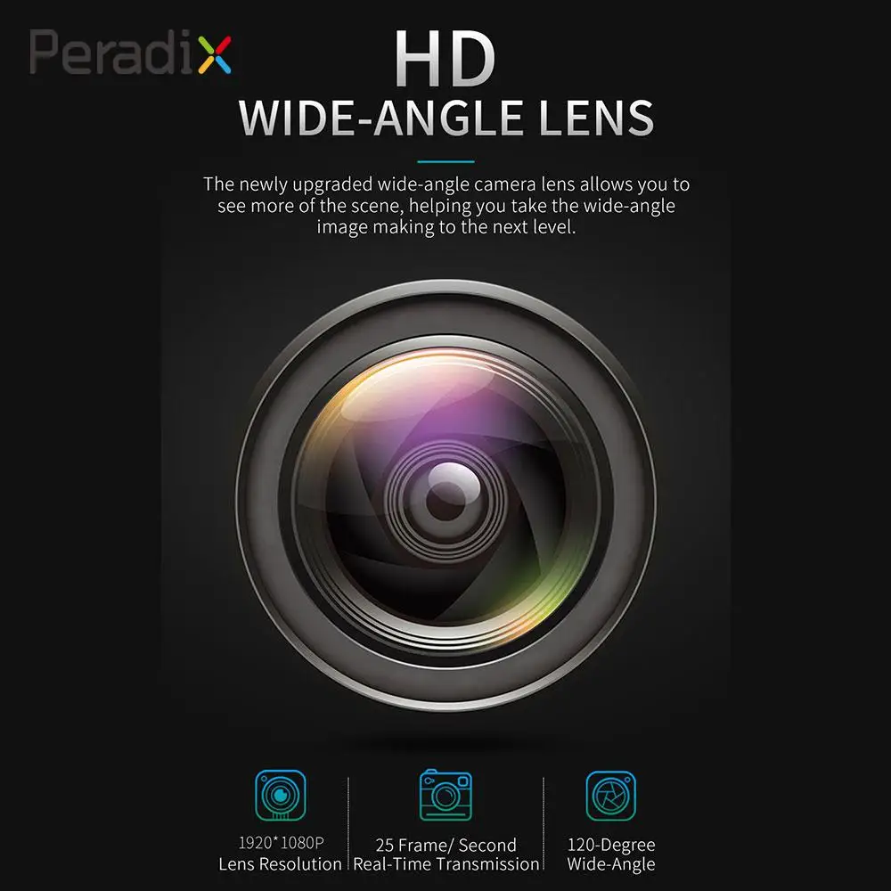 

Peradix 4CH 6-Axis Gyro 1080P RC Drone Professional 2.4Ghz Accelerometer Multicopter Follow Me LED Stable Gimbal