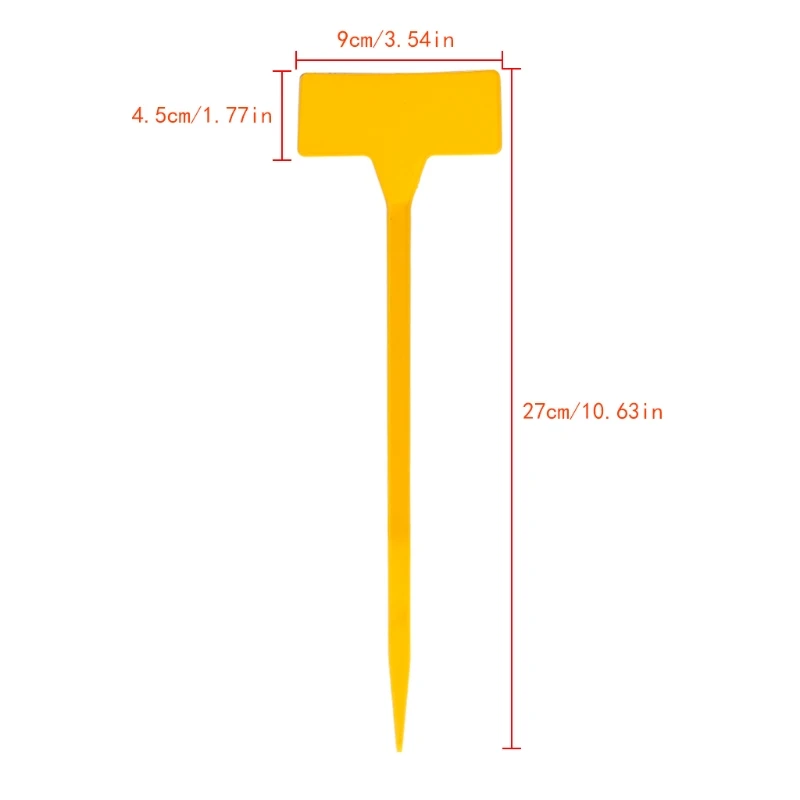 5 шт. Пластиковые Т-образные верхние этикетки растений Маркер тегов сеялка садовый светильник садовые украшения строения для сада