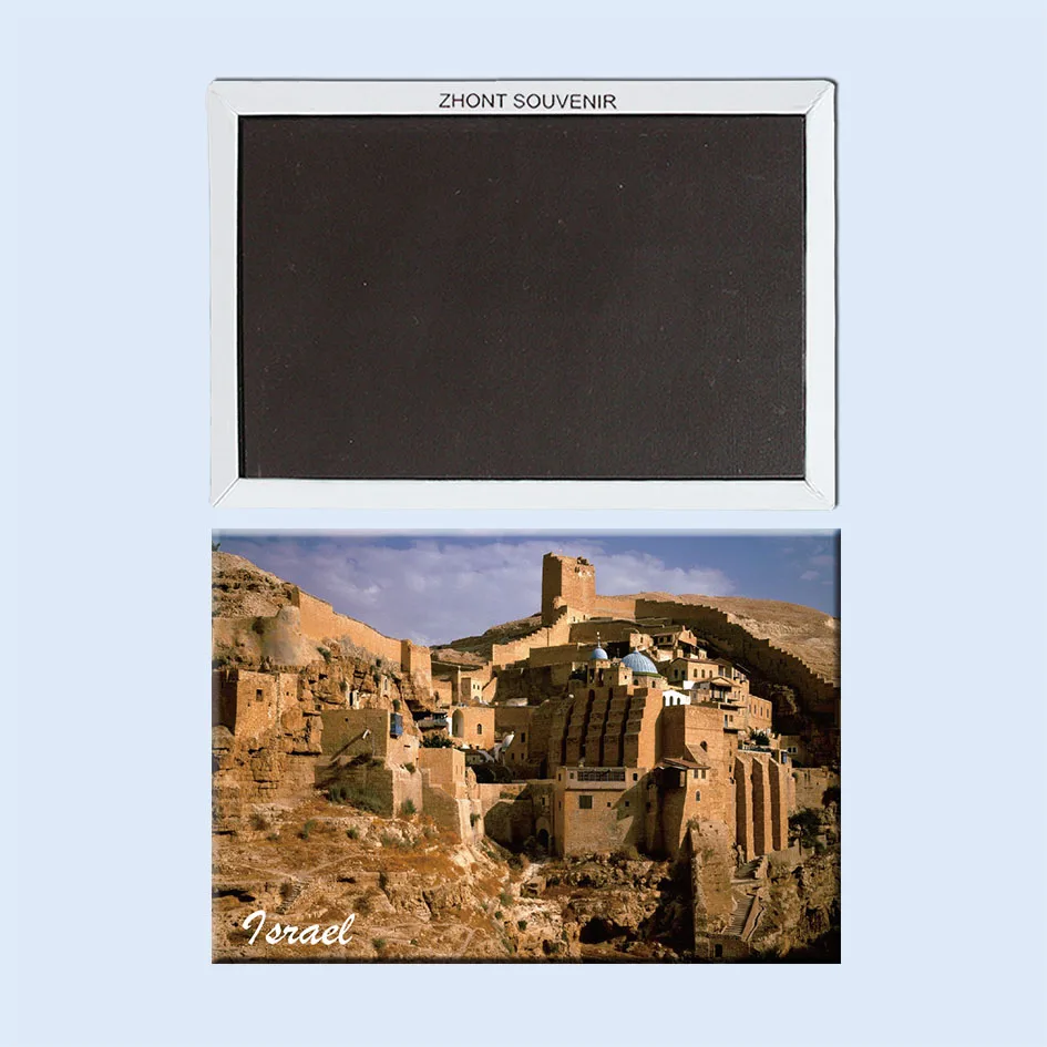 

Israel_Mar_Saba_Monastery Metal wrapped TinPlate Fridge Magnets 22046,Quality Souvenirs for world Attraction