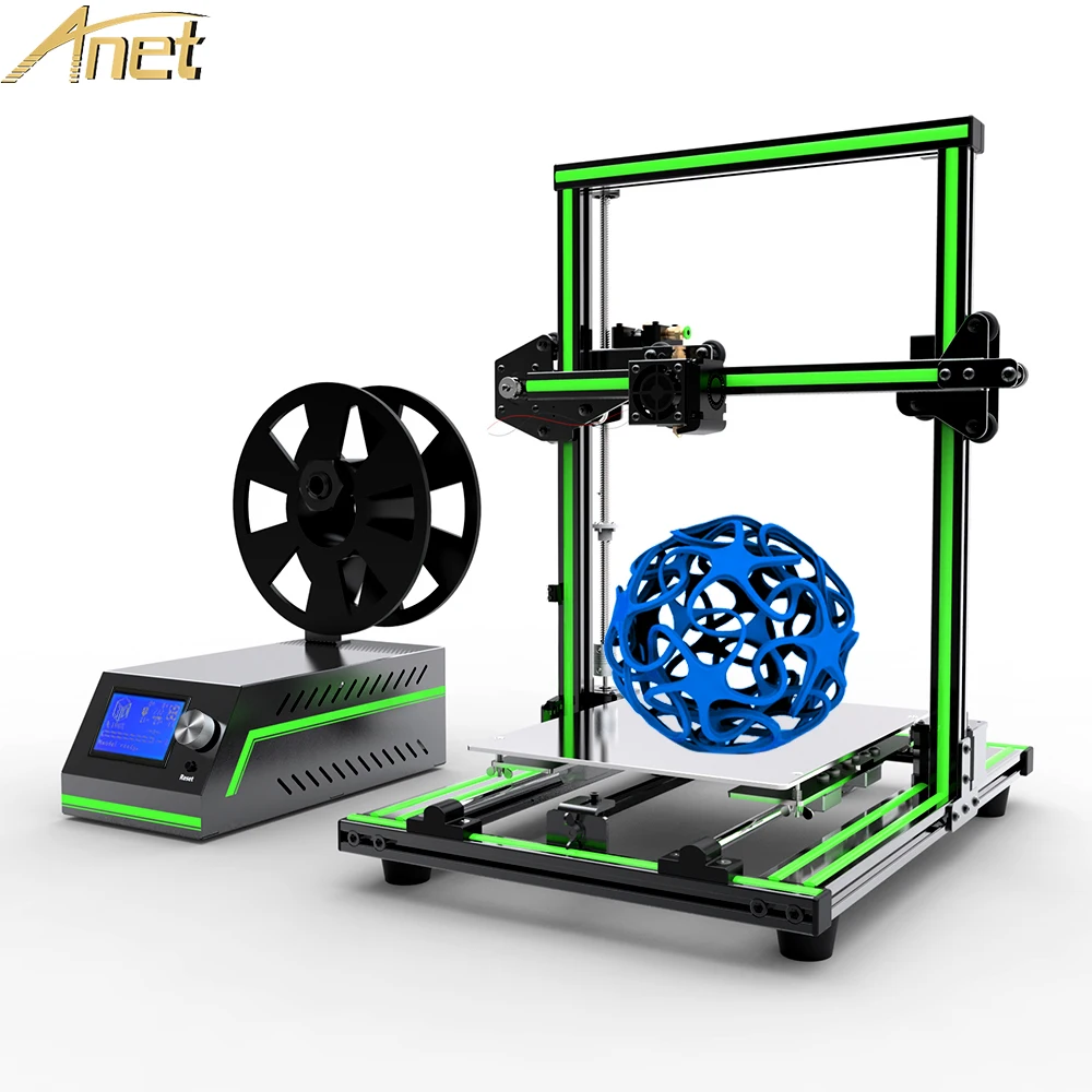 

Anet E10 3D Printer DIY Kit High Precision Aluminum Frame Reprap Prusa I3 3D Printer Stampant 3D Off-line Printing PLA Filament
