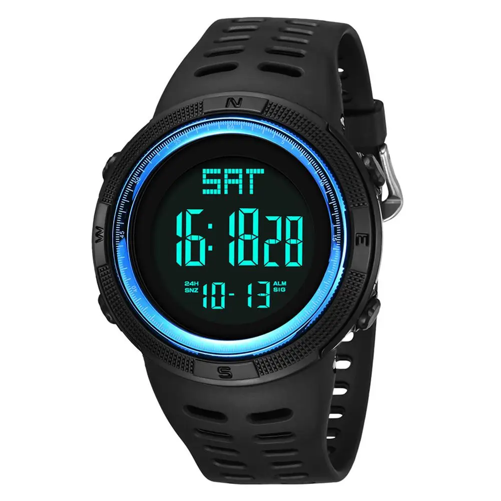 

Waterproof Men Digital Alarm Chronograph Calendar Sports Luminous Wrist Watch Military Electronics army clock Relojes