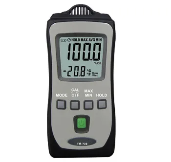 Buy High Accuracy Handheld Industrial Thermometer Hygrometer Meter TM730 Digital Wet Bulb And Dew Point Humidity Tester Instrument