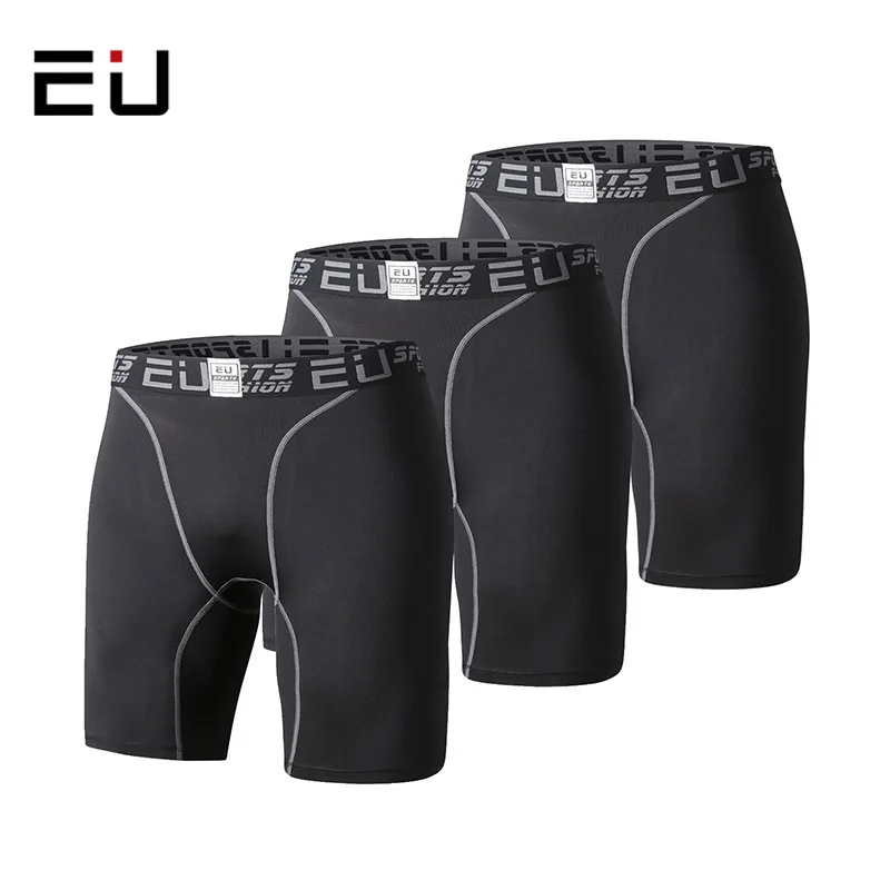 Buy EU Running Shorts Men Quick Dry Compression Tights