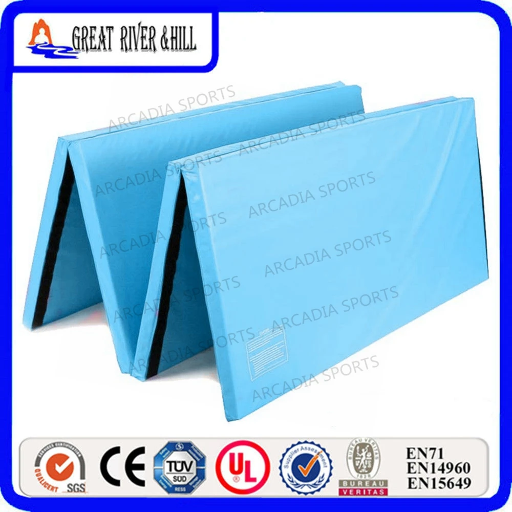 Water Blue Epe Foam Folding Gym Mats 2 4mx1 2mx3cm Gymnastics Mat