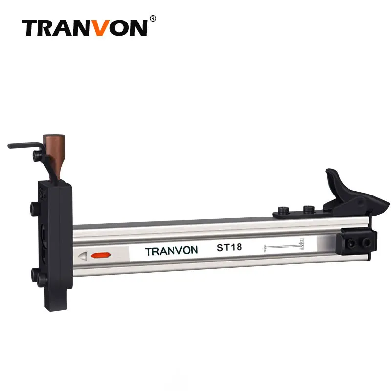 

TRANVON Manual Steel Nail Gun Semi-Automatic Cement Wire Slot Device Machine Air Nail Gun Set Compressor Nails St18
