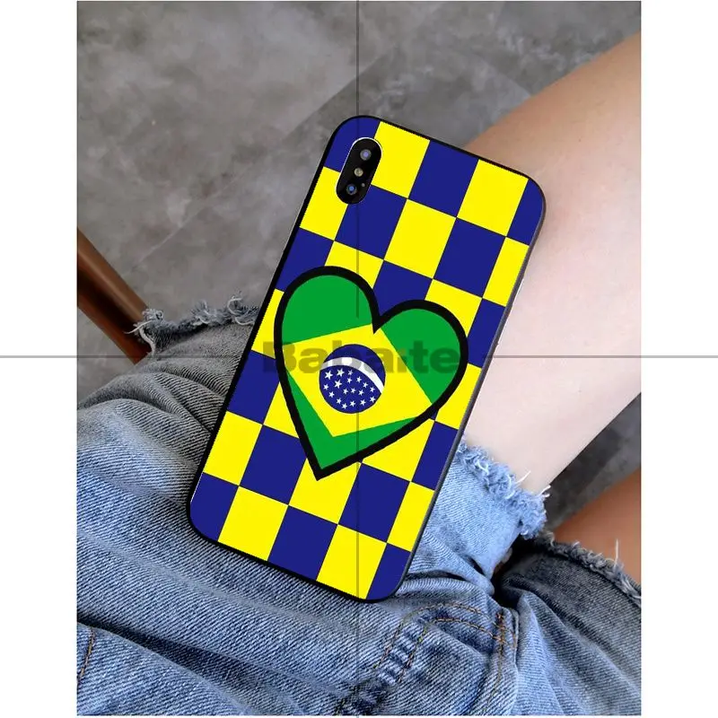 Babaite Бразилия бразильский флаг Роскошный Уникальный Дизайн чехол для телефона iPhone 5 5Sx 6 7 7 plus 8 8 Plus X XS MAX XR - Цвет: A15