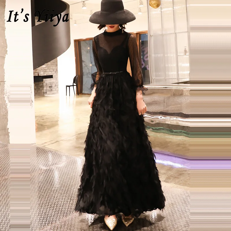 

Prom Dresses Black Long Short Plus Size Sexy High Collar Vestidos De Gala Slim Sleeveless Dresses Women Party Night 2019 E556