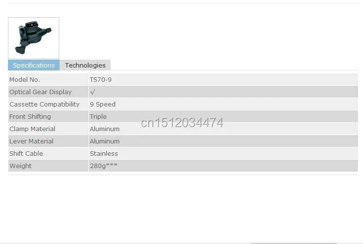 TS70-9 Data sheet