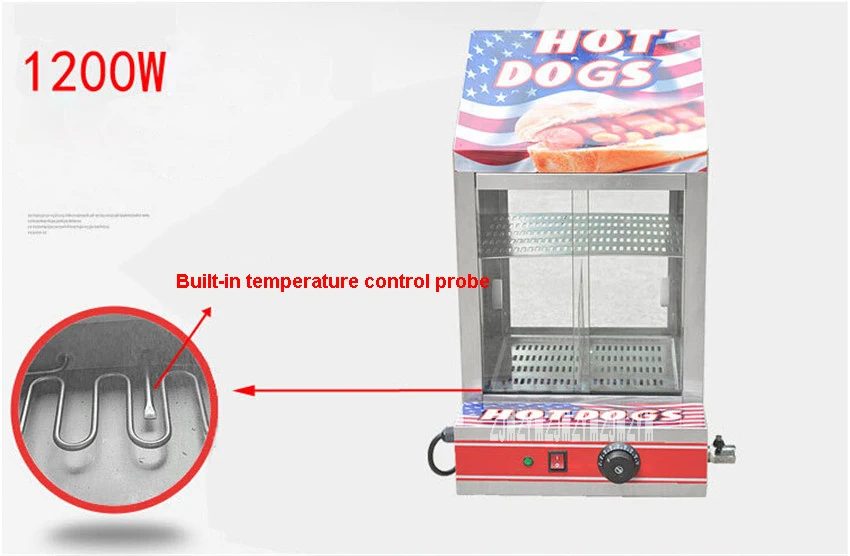 Коммерческий еда изолированный шкаф FY-1P-E хот-дог Электрический изолированный шкаф закуска изоляционное оборудование 220 V/50 HZ 1200 W