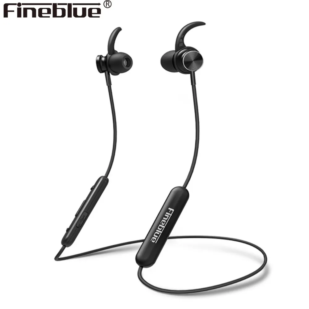 Беспроводная Магнитная Bluetooth-гарнитура FineBlue Mate 10 с шейным ободом спортивные