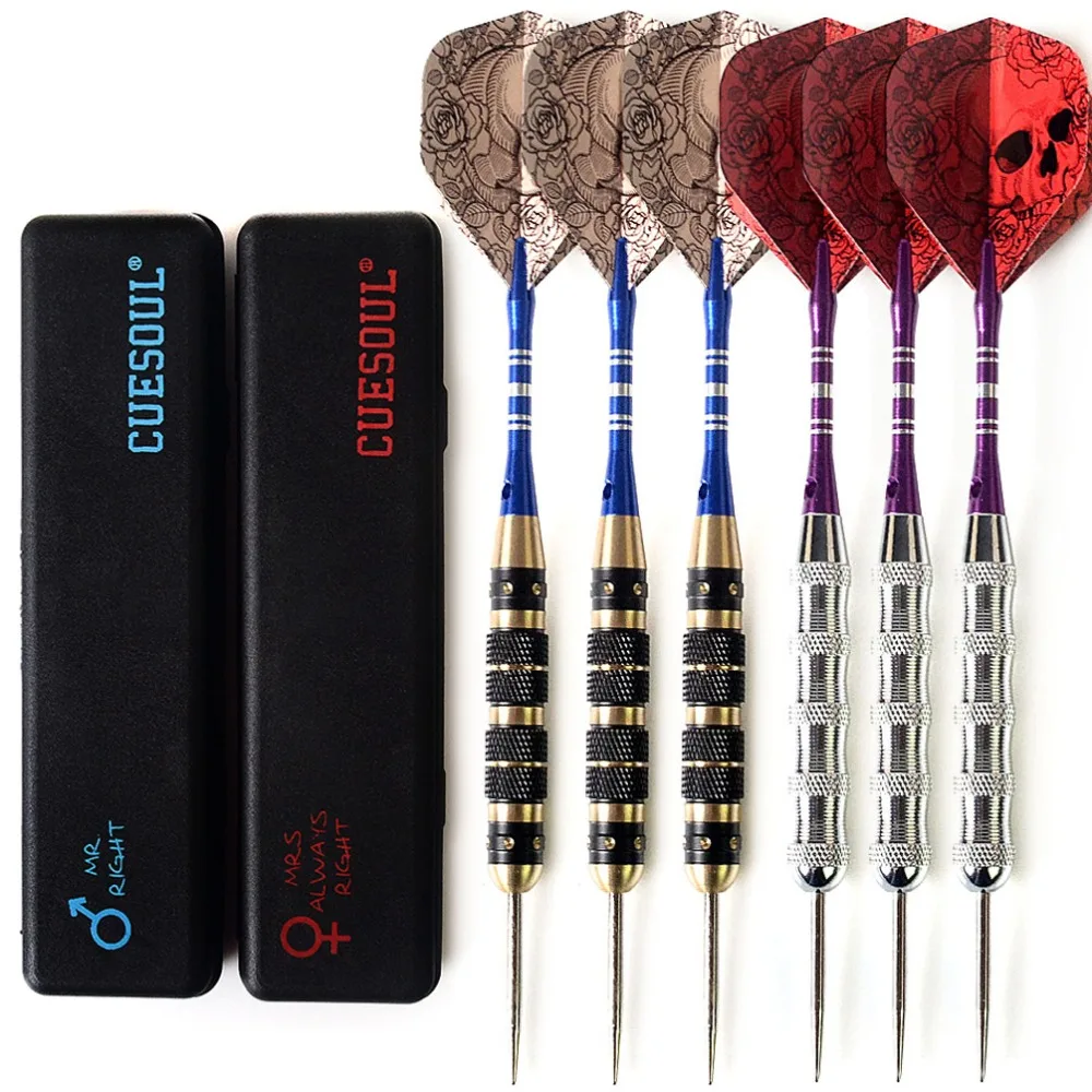 

CUESOUL 6 Pcs 24/26g Couples Package Steel Tip Darts