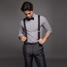 Anself Новая мода для мужчин XL Большой Размер 2,5 Ширина 3 зажима подтяжки регулируемые эластичные y-образные сзади женские брюки подтяжки унисекс