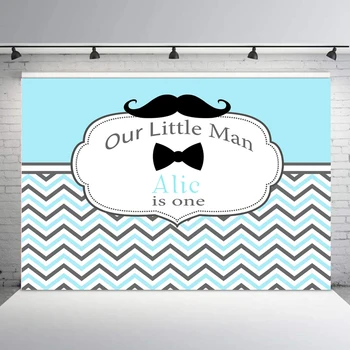 

BEIPOTO Our Little man birthday party backdrop for photography photo background dessert table baby shower Mustache decor studio