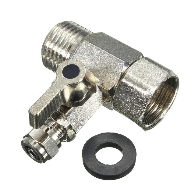 RO Feed Water Adapter Tee Valve 1/2'' to 1/4'' Tee Valve Adapter Faucet