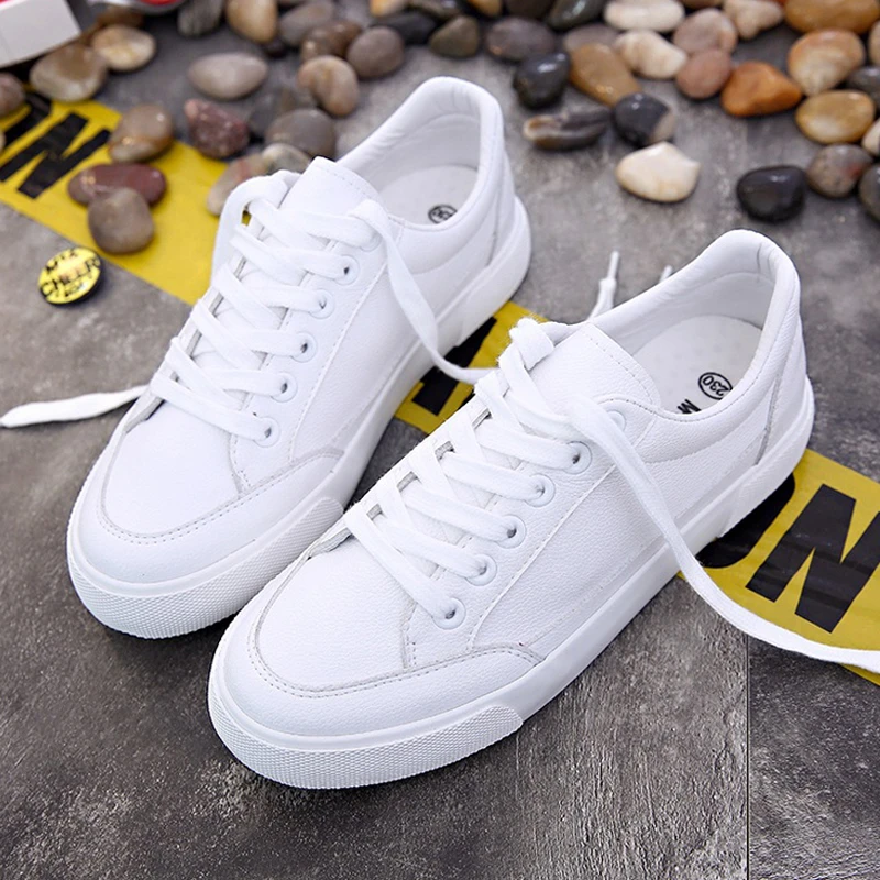Zapatos casuales de lona para mujer-blanco Zapatos casuales de lona para mujer-blanco