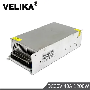 

Universal DC30V Power Supply 40A 1200W Driver Transformer 220V 110V AC to DC30V Output SMPS for LED Strip Light lamp CNC CCTV