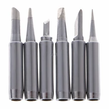 6 шт. бессвинцовые наконечники паяльника 900M-T для Hakko 936 SAIKE 909D 852 936d наконечники паяльника T12 Прямая поставка