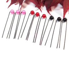20 шт., модные свадебные шпильки с белым и красным жемчугом, заколки для волос, заколки для волос, аксессуары для волос