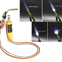 Горелка для МАПП газа газовый сварочный фонарь самозажигание 1,5 м(5 футов) шланг газовая пайка горелка пайка закалка барбекю горелка CE HVAC/R ручной фонарь