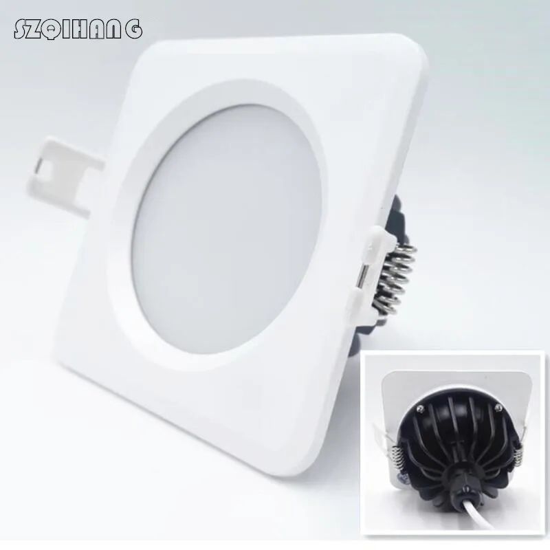 

Водонепроницаемый светодиодный вниз светильник IP65 светодиодный вниз светильник Точечный светильник 15 Вт 12 Вт супер яркий AC220V/110V потолочные встраиваемые светодиодные лампы