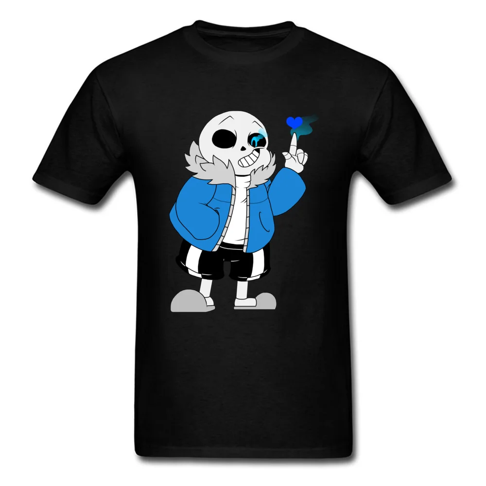 Мужская хлопковая футболка Undertale черная синяя красная белая с забавным