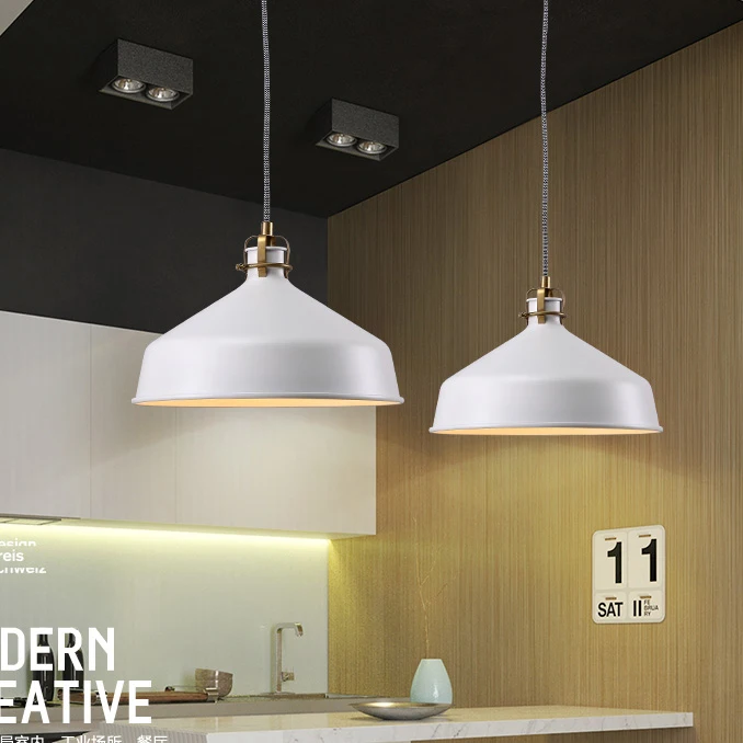 

Nordic Modern White Droplights Round Pendant Lights Fixture Home Indoor Lighting Dining Room Restaurant Cafes Pub Pendant Lamps