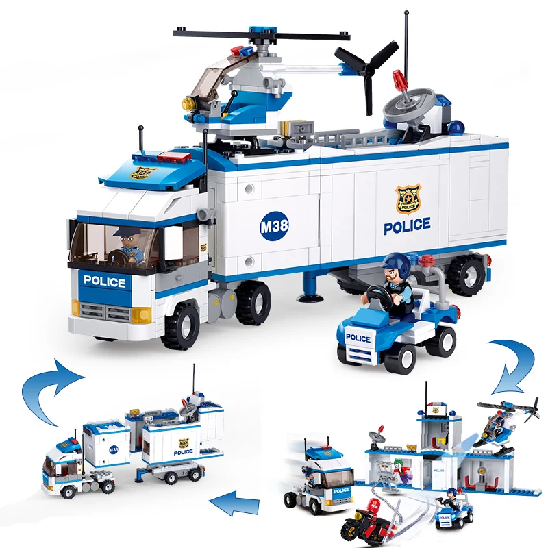 Bloques de construcción SWAT militar estación de policía de la ciudad Coche Compatible Con Lego Nuevo