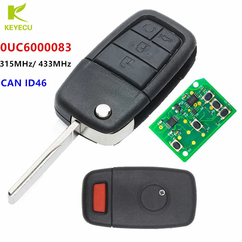 

KEYECU Replacement Flip Remote Key fob 5 Button 315MHz/ 433MHz CAN ID46 for Pontiac G8 2008-2009 FCC ID: 0UC6000083