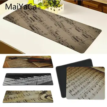 

MaiYaCa Top Quality Old Sheet Violin Music mouse pad gamer play mats Radiation Decorate Your Desk Non-Skid Rubber Pad