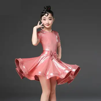 

New Girls Latin Dance Skirt Children Exercise Clothes Competition Performance Dress Girl Teens Dance Costumes Summer Style Gifts