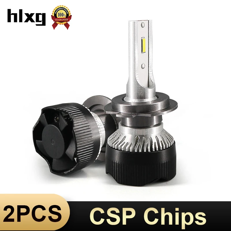 HLXG CSP лампада H7 светодиодный головной светильник 10000LM 72W фары для 9005 HB3 лампа автомобиля 9006 HB4 H1 H11 лампы H8 H9 6000K светильник nebbia h4 светодиодный H7 12v