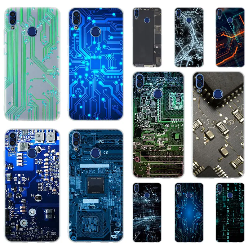 Технологическая печатная плата мягкий чехол из ТПУ для Huawei Honor 30 20 10 9 Lite 9a 8a 7a Pro 10X