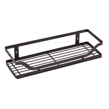 

Iron Art Storage Rack Organizer Holder Rack For Kitchen Bathroom Livingroom Bedroom Storage Rack Holder Shelf Support Wall