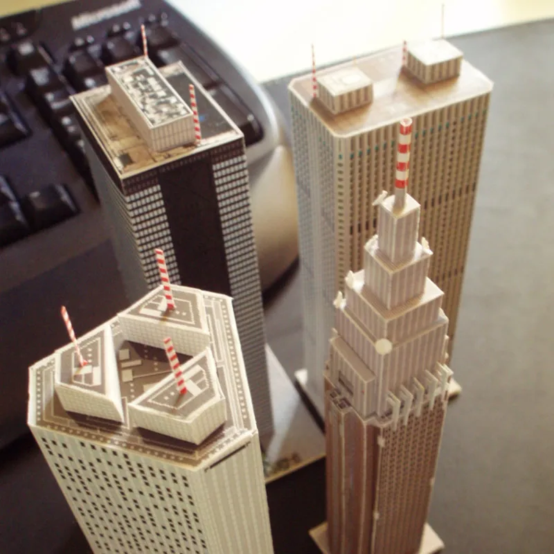 Christmas Toy Set Diy 3d Famous Skyscraper Buildings Educational Paper Model Puzzles For Adults Children Home Bar Decoration Toy Puzzles For Adults Model Puzzlepuzzle Model Aliexpress