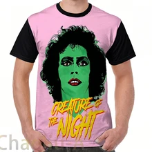 The Rocky Horror Picture Show-Creature of the Night Футболка мужская забавная футболка с принтом женские топы футболки с коротким рукавом футболки